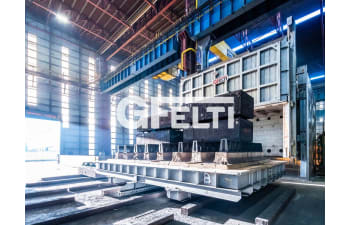 Bogie furnace for heat treatment