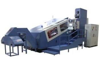 Double starter thread rolling machines for bolts