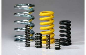 Round wire compression springs