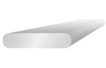 Cold rolled flat wire bars with round edges