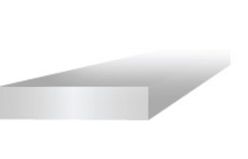 Cold rolled flat wire bars with sharp edges