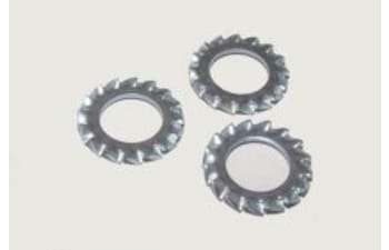 Rondelle dentellate in acciaio