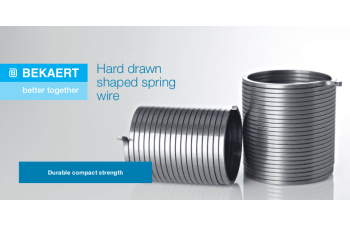 Hard drawn shaped spring wire