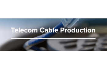Telecommunications cable production lines