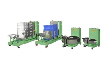 Automatic batch separators for springs, small metal parts, and fasteners