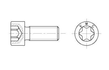 Hexalobular socket cap head screws