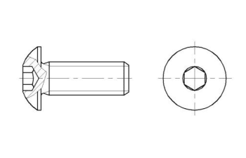 Hexagon socket button head screws M3-M12