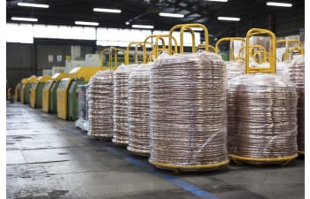 Copper coated welding wires