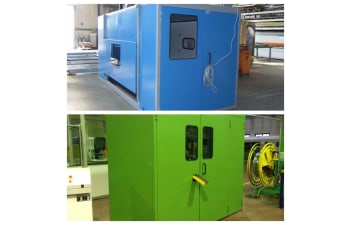 Safety guards and soundproof enclosures for CNC and transfer machines
