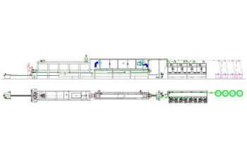 Horizontal enamelling machine for round wire – multiline new style