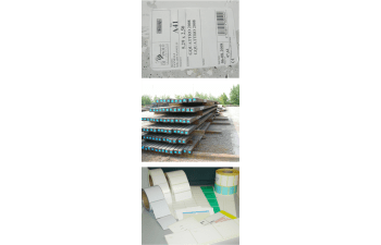 Adhesive labels for industrial applications