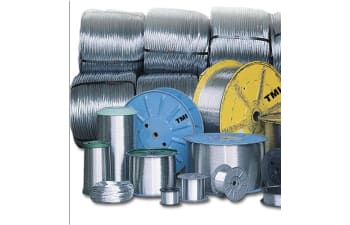 Galvanized low- and high-carbon steel wire