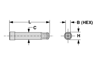 Hexagon extrusion punches
