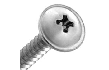 Large washer head metric and self-forming screws