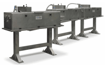 Cleaning bath for metallic wire with or without ultrasound