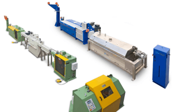 Slip wire drawing machine for metallic wires low, medium  and high carbon wires