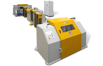 Linea di sbarbatura per la rimozione di ossidi e la pulitura del filo