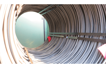 Carbon steel and stainless steel drawn wire