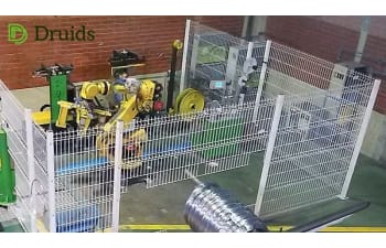 Flexible wire coil splitting line for exact weight coils