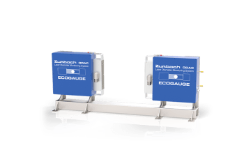 Laser dimension measuring device for dimensions in hot and cold steel