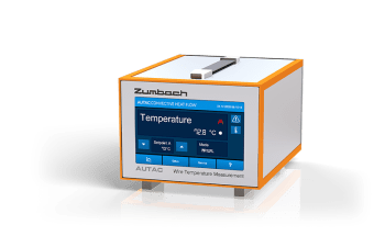 Measuring device for checking and regulating temperature