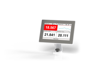 Display system for measurement data of intelligent sensors like ODAC