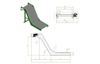 New and reconditioned wire mesh belt conveyor groups