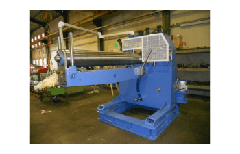 In-line unwinding machines upstream of cold headers