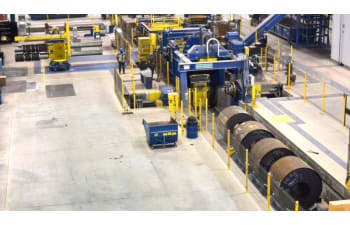 Welded pipe line inlet areas