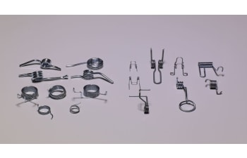 Single and double steel torsion springs