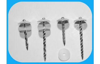 Self-tapping screws with helical thread for construction applications