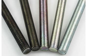 Fully threaded tie rods and threaded round bars