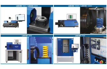 Camera instrument for 3D analysis of compression springs