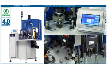 Automatic machine for setting of compression springs