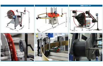 Unwinding machine for strips and flat wire spools up to 1000 Kg