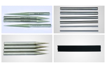 Needles and pins for die grinding and calibration