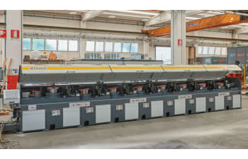 Multi-pass and wet drawing lines