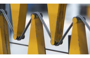 Lattice girder assembling lines