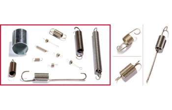 Traction springs with eyelets