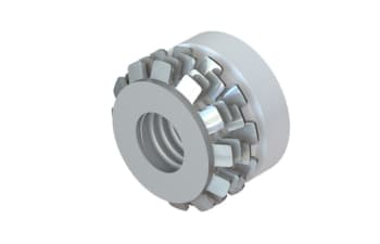 Press in self-anchoring threaded inserts