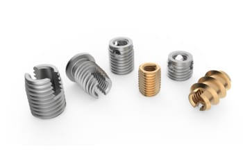 Self-threading bushes