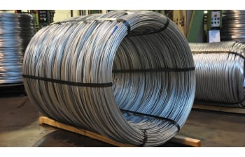 Patented galvanized wire rod