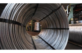 Zn or Al patented wire rod