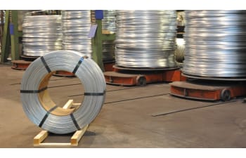 Patented galvanized finished steel wire