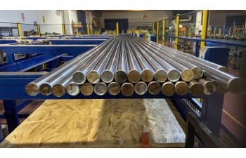 Hollow shafts with external chrome plating for hydraulic cylinders