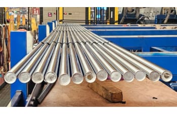 Chrome shafts and tubes for hydraulic cylinders