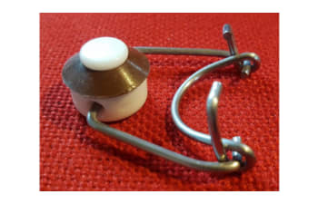 Electronic bending and assembly machine for swing top bottle caps