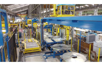 Packaging lines for slit coils, cut sheets, or wide coils