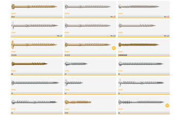 Wood structures, flooring, decking, insulation self-drilling screws
