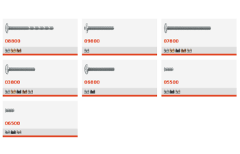 Dome and truss head screw and EURO screws